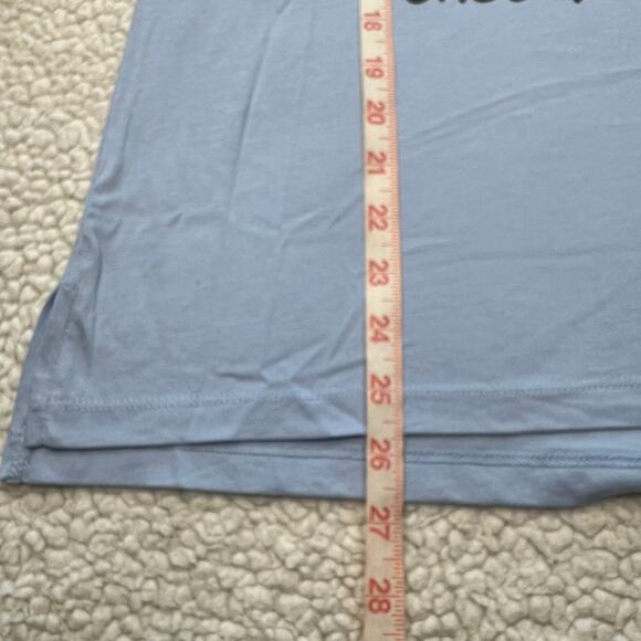 Americana Peace, Love, Party In USA Light Blue/Gray Tee Medium - Picture 5 of 6